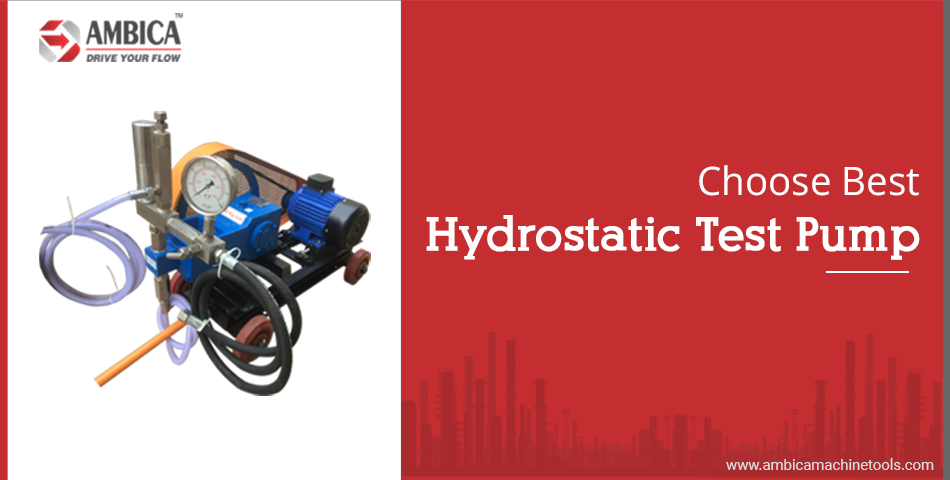 Choose hydrostatic test pump